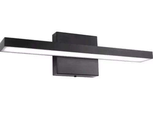Ralbay 15.7 inch Modern LED Black Vanity Light 12W Frosted Aluminum for Bathr...