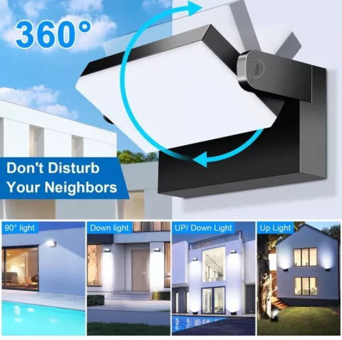 LEDMO LED Flood Lights Outdoor 60W - Rotatable 360 Adjustable Head READ