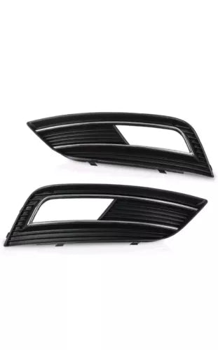 Left & Right Fog Light Grille Cover Fit For 13-16 Audi A4 8K0807681K 8K0807682K