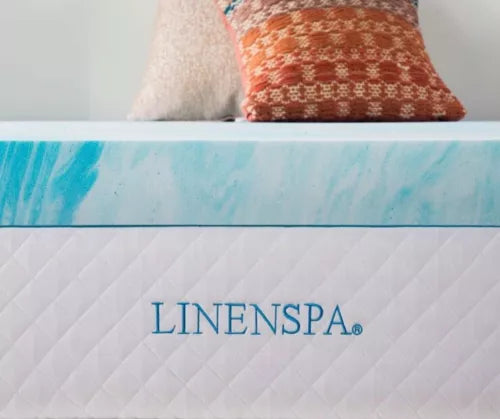 Linenspa 4 inch Soft Plush Swirl Gel Memory Foam Topper - Twin
