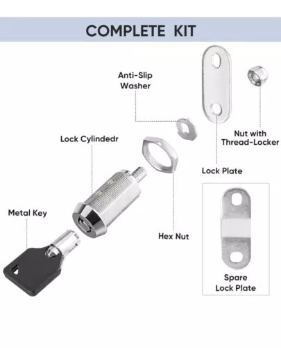 3 Pack RV Compartment Storage Locks 1-1/8 Cabinet Locks with Keys RV Locks f