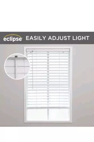 2" Premium Vinyl Blinds for Light Filtering & Privacy, Durable, White, 46Wx64L