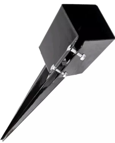 3 Pcs 36 Inch Heavy Duty 4x4 Fence Post Anchor Ground Spike Metal Black
