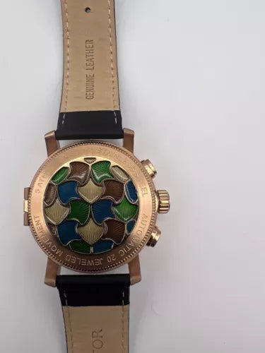 Heritor Aura Vitreous Enamel Semi-Skeleton Dial Men's Watch HR3503 Not Worn ⌚️