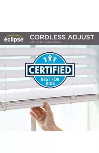 2" Premium Vinyl Blinds for Light Filtering & Privacy, Durable, White, 46Wx64L