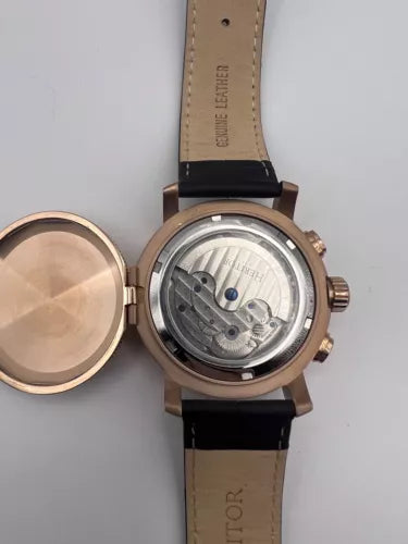 Heritor Aura Vitreous Enamel Semi-Skeleton Dial Men's Watch HR3503 Not Worn ⌚️