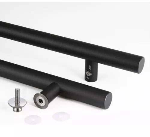2-Togu Solid Standoffs Heavy-Duty Commercial Grade-304 SS 24” Door Pull Handles
