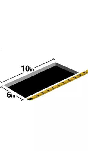 2-10 x 6 Inch Duct Opening Black Air Vent Cover for Wall or Ceiling, Three-Wa...