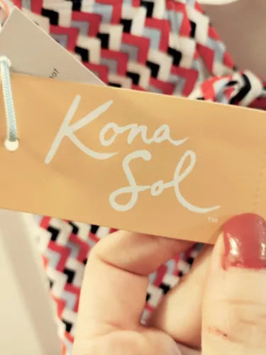 kona sol swimsuit medium Red, White, Blue New Buckle Detail