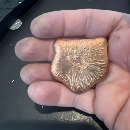 3+ oz. Hand Poured 999 Copper Art Bullion 3D Tiger Head Fast Shipping 🐅🐯