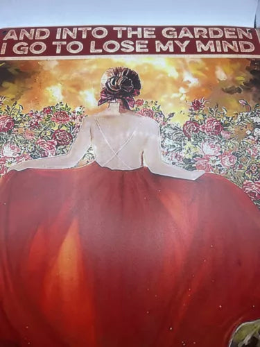 Garden Beautiful Girl I Go To Lose My Mind Flowers Vintage 16x12 Metal Sign