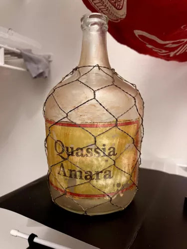 18” Antiqued Glass Vase / Jar Decor
