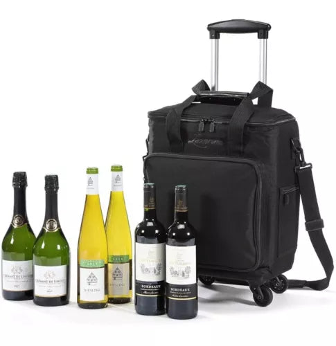 Lazenne Wine Bag for Travel 6 Bottles Bag/Carrier/Luggage with Removable Divider