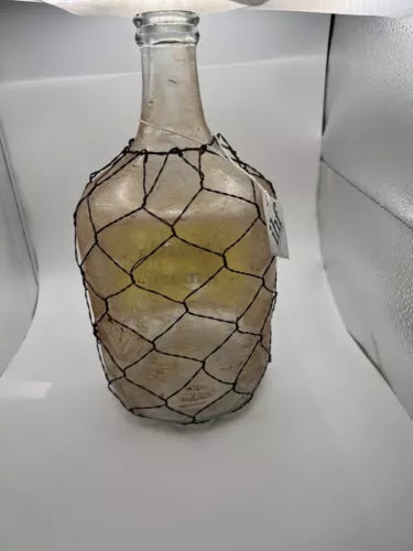 18” Antiqued Glass Vase / Jar Decor