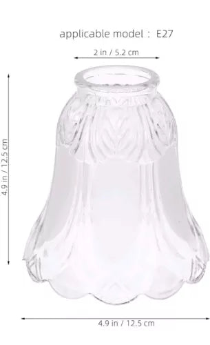 Glass Frosted Lampshade Bell Shades Globe Light Fixtures Chandelier