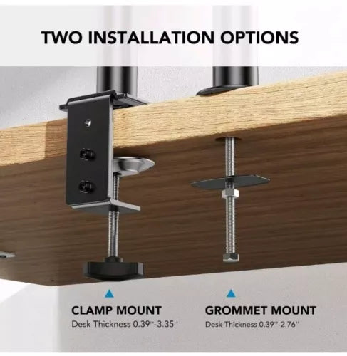 HUANUO Laptop Monitor Mount, Single Monitor Desk Mount Holds 13-32 inch Compu...