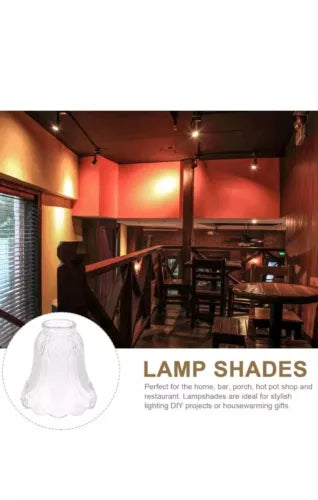 Glass Frosted Lampshade Bell Shades Globe Light Fixtures Chandelier