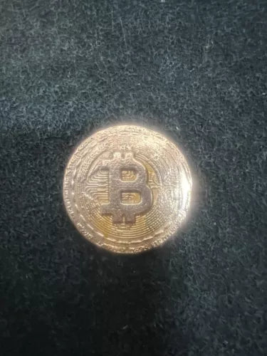1oz Hand Poured & Polished .999 Copper Art Bullion Double Sided BITCOIN COIN 🅱