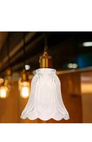 Glass Frosted Lampshade Bell Shades Globe Light Fixtures Chandelier