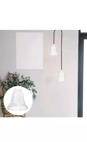 Glass Frosted Lampshade Bell Shades Globe Light Fixtures Chandelier