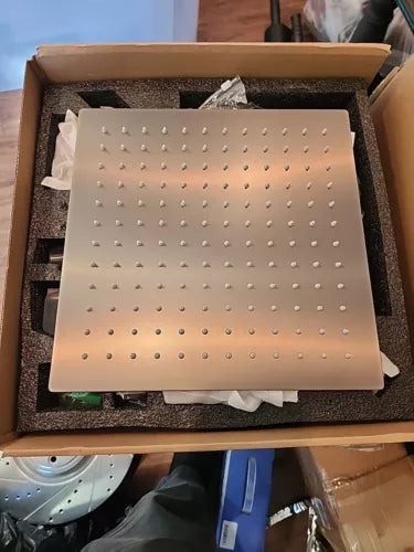 Gold Rainfall 12" Shower System High Pressure + Hand Held Luxury