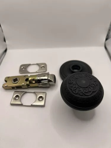 Rope Rosette Single Dummy Egg and Dart Door Knob in Oil-Rubbed Bronze READ