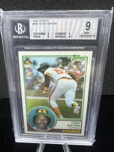 1983 Topps Tony Gwynn San Diego Padres #482 Rookie RC BGS 9 MINT
