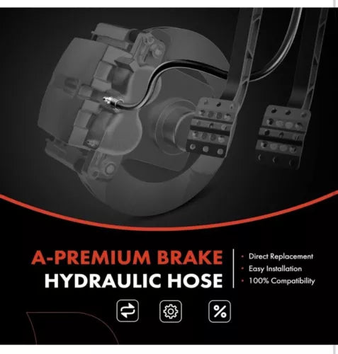 Front Right Passenger Brake Hydraulic Hose for Kia Sorento 2014-2015 587322P100