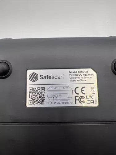 Safescan 6165 G3 Money Counting Scale Multi-Currency for Coins Bills Missing Top