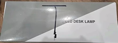 LED Desk Lamp with Clamp - Eye-Caring Dimming Desk Light with Flexible Gooseneck