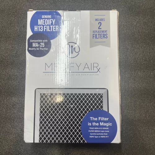 Genuine Medify H13 True Hepa Filter Compatible w/MA-25 Medi Air Purifier 2pk NEW