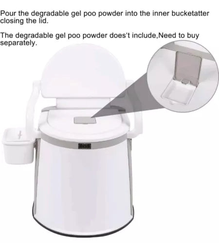 Portable Toilet Travel Camping Outdoor Indoor Commode Potty Fishing Toilet