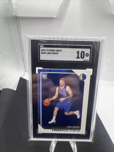 2018 Luka Doncic Hoops Rookie RC Gem Mint SGC 10 #268 Dallas NBA MVP