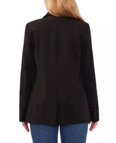 Vince Camuto Ladies Fully Lined Padded Shoulder Split Blazer Size XS Black