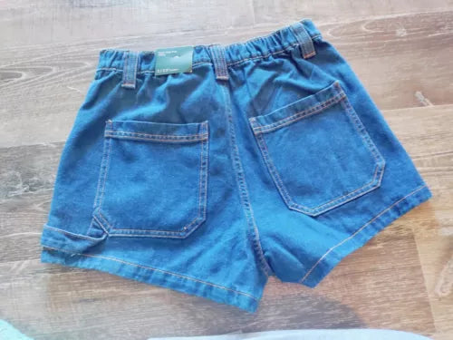 Wild Fable Women's Size 2 High Rise Utility Shorts Dark Wash