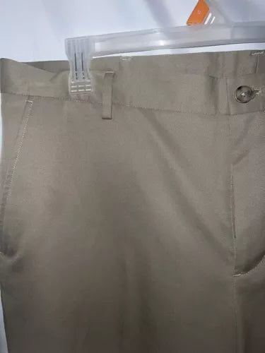Trump Golf Pants Slacks 40x32 Tan Trump Logo Comfort Quality Rare