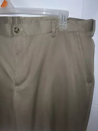 Trump Golf Pants Slacks 40x32 Tan Trump Logo Comfort Quality Rare