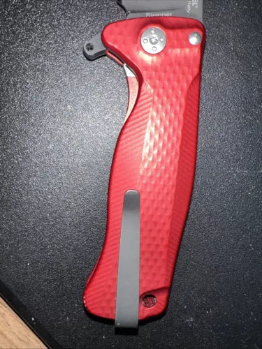 Lion Steel SR11 Black Red Sleipner Framelock Folding Pocket Knife SR11ARB