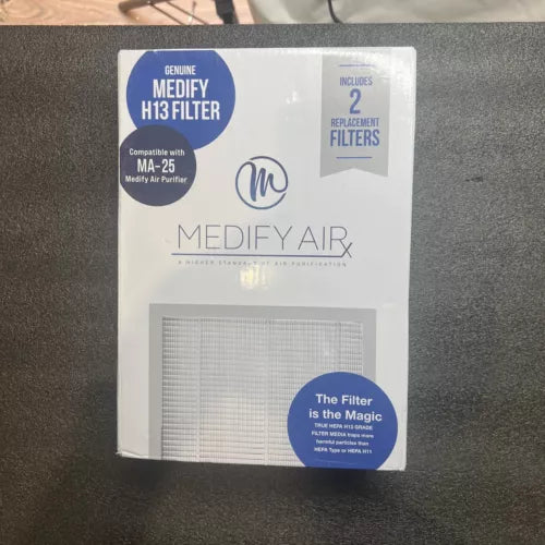 Genuine Medify H13 True Hepa Filter Compatible w/MA-25 Medi Air Purifier 2pk NEW