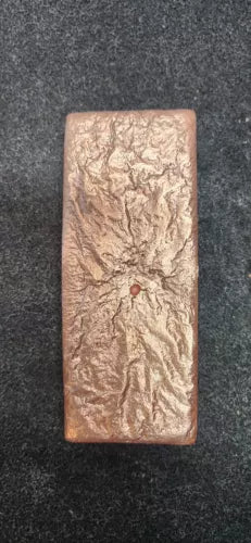 4.3 Pound .999 Copper Bullion Ingot Bar 👏 Handmade & High Polished 📈 5”x3”x1”