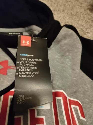 Wisconsin Badgers Under Armour Hoodie Red Men’s Size Small College Coldgear
