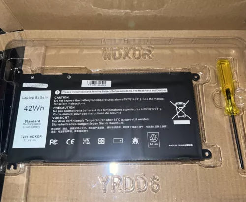 42WH WDXOR 11.4V Battery Replace for Dell Inspiron 13 7378 13 5000 537...