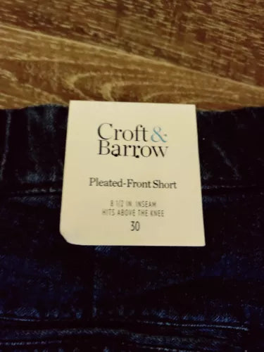 Women's Croft & Barrow Classic Fit Stretch Denim Shorts Sz 30 Waist