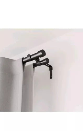 Umbra Cappa Double Curtain Rod, Includes 2 Matching Finials, Brackets &