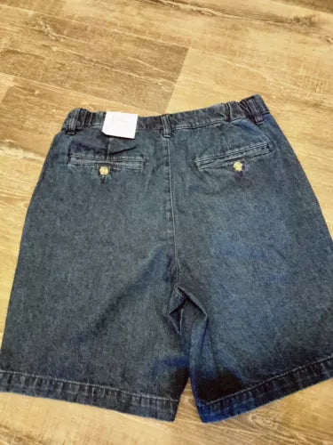 Women's Croft & Barrow Classic Fit Stretch Denim Shorts Sz 30 Waist