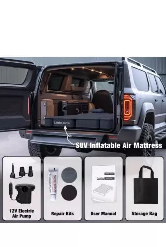 Umbrauto SUV Inflatable Air Mattress for Car Camping, SUV Air Mattress Back S...