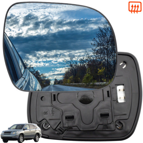 For Lexus RX 300 330 350 2004-2009 Right Passenger Side Mirror Heated Glass EOA
