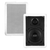 Monoprice 2-Way Carbon Fiber Ceiling Speakers - 8 Inch W/ Ribbon Tweeter (Pair)