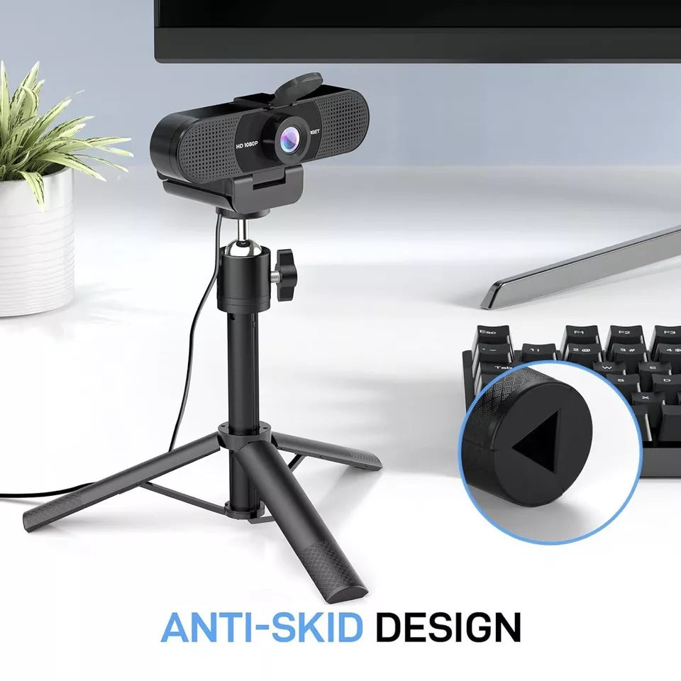 C960 Webcam with Tripod, 1080p with Microphone, Adjustable Height Mini Tripod...