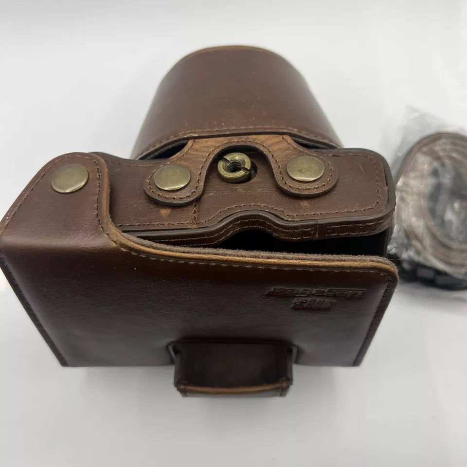 Canon BAG For Canon EOS M50 - M5 Brown Leather Case in Mint Condition